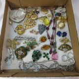 Czech, Trifari & other jewelry - some sterling