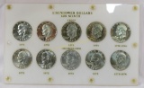 1971-1976 Proof & Unc Eisenhower Silver Dollars