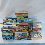 11 Plastic Model Car Kits - AMT, Revell, MPC