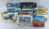 16 Military Plane Model Kits - Hasagawa, MPM