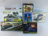 8 Military Tanks, Figures and other model kits