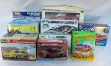 9 Model Car Kits- 4 sealed -Monogram, AMT & others