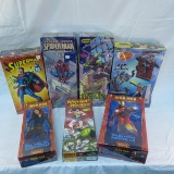 7 Sealed Marvel/DC Figure Model Kits- Iron Man