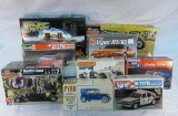 9 Model Car Kits- Monsters, Back to the Future