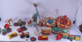 Group of Vintage tin & plastic toys