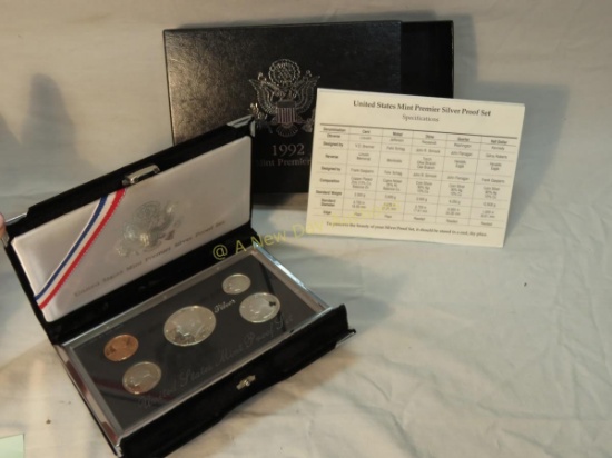 1992 US Mint Premier Silver Proof Set