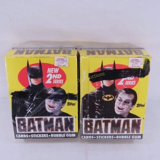 2 Boxes Batman 2nd Series Trading Cards Sealed