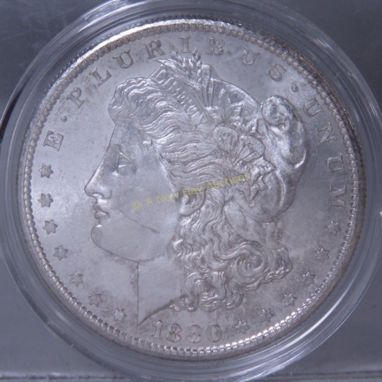 1880 S Morgan Silver Dollar DMPL