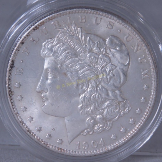 1904 O Morgan Silver Dollar