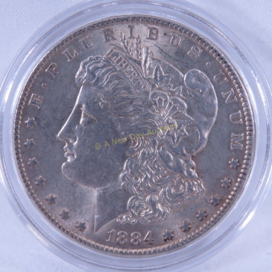 1884 Morgan Silver Dollar AU