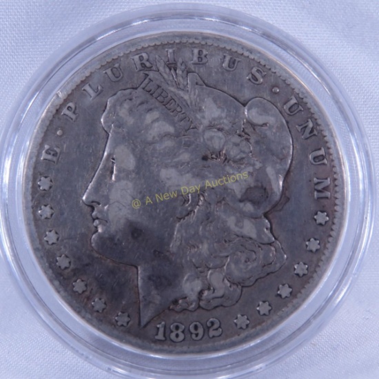 1892 CC Morgan Silver Dollar