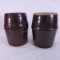 2 Red Wing Stoneware Co Wax Sealer Jars