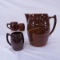 Stoneware Root Beer Barrel Pitcher, mug, mini mugs