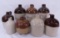 7 Stoneware Miniature Jugs
