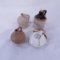 3 Miniature Jugs & 1 Canteen with Advertising