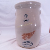 2 Gallon Red Wing Union Stoneware Butter Churn
