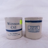 Gold Rule Kenyon, MN and Wesson oil Beater Jars