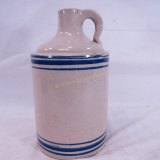 1 quart Blue Banded Stoneware Jug