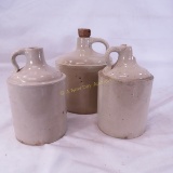 3 Red Wing White Shoulder Jugs