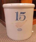 15 Gallon Red Wing Union Stoneware Crock