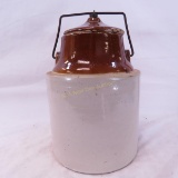 Made in USA brown top Ball Lock Jar with lid