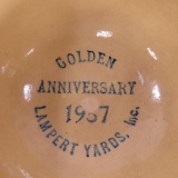 1937 Golden Anniversary Lamperts Spongeware Bowl