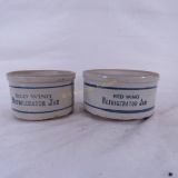 2 Red Wing Banded Refrigerator Jars