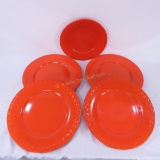 Chevron Orange Dinner Ware