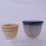 Banded Saffron Bowl & Blue Faded Bowl