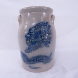 1996 Indian Chief Salt Glaze WI Pottery Churn