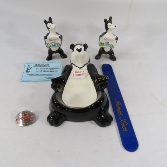 Hamm's Beer Bear Ashtray, Salt & Pepper & more