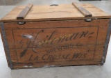 Heileman Brewing Wooden Box with Lid