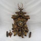 German Carved Wooden German Cuckoo Clock