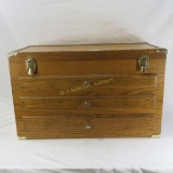 Wooden Tool Chest With Three Drawers