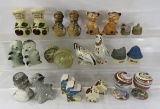 12 Pottery Salt & Peppers- Frankoma & Others