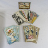 30+ US Flag, Military & Presidential Postcards