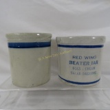 2 Red Wing Beater Jars - both are banded