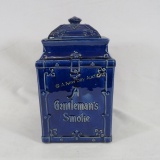 Yale Mixture Blue Ceramic Tobacco Jar