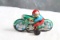 Tin Friction Motorcycle Toy Made in Japan 4