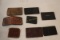 Antique Lot Men's Some Tooled leather Wallets &