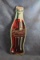 Vintage Coca Cola Tin Litho Bottle Sign 21 1/4