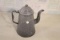 Antique Grey Enamelware Coffee Pot 10 1/2