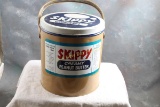Vintage Skippy Peanut Butter Tin w/Bale Handle