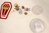 Vintage Military Army Navy Sterling Enamel pin
