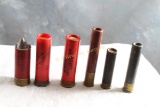 6 Old Shot Gun Shells Western No. 20 Super Target,