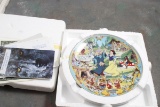 1995 Snow White Musical Memories Plate COA, Box