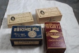 (4) Vintage Candy Advertising Store Boxes Fanny