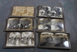 (6) Early 1900's Stereoview Photo Cards
