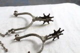 Pair of Metal Western Child's Spurs Opening is