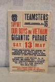 Vietnam Era Teamster's Sign 22